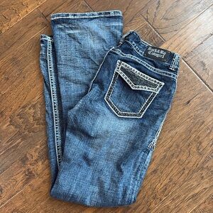 Black bling  pockets rock & roll denim jeans